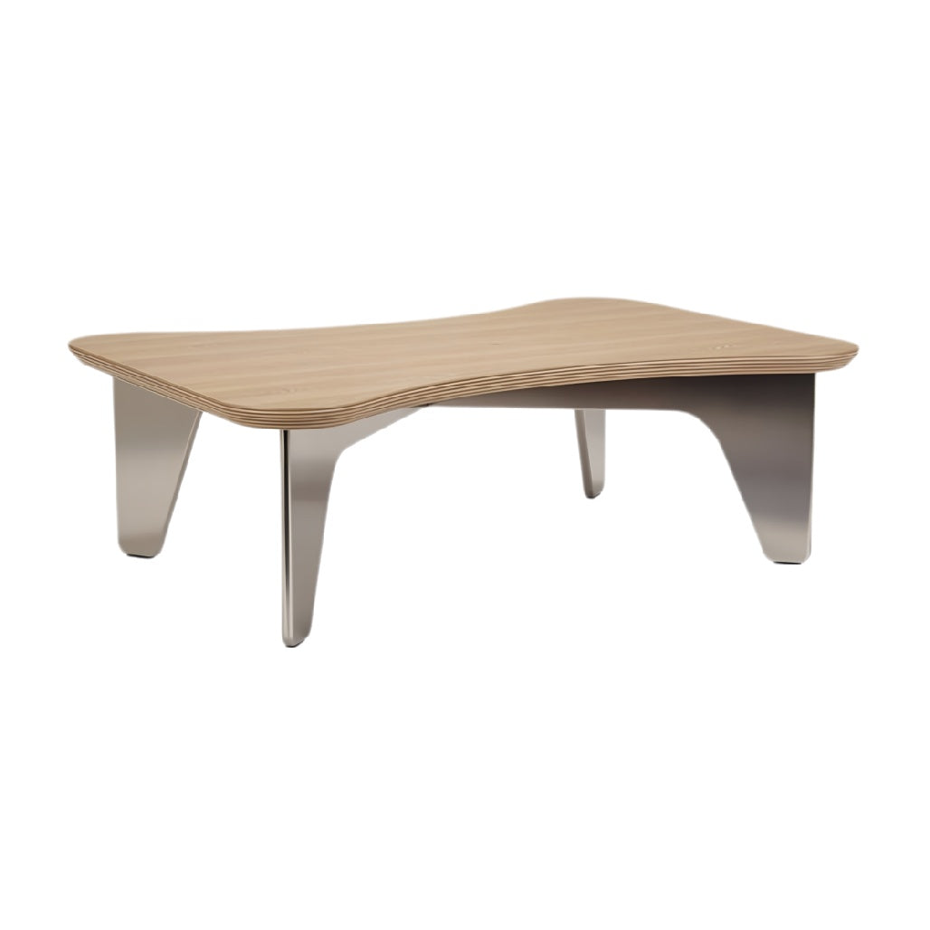 Technische titel in het Nederlands: **Modern eettafel met unieke, organische vorm en houten afwerking**
